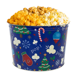 Popping Holiday Custom 2 Gallon Popcorn Tin