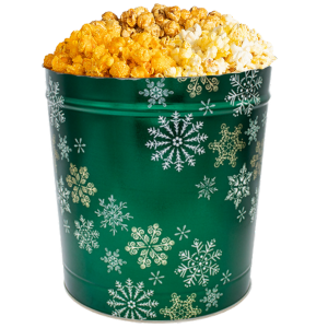 Snowfall 3.5 Gallon Popcorn Tin