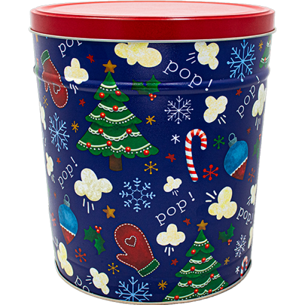Popping Holiday 3.5 Gallon Popcorn Tin