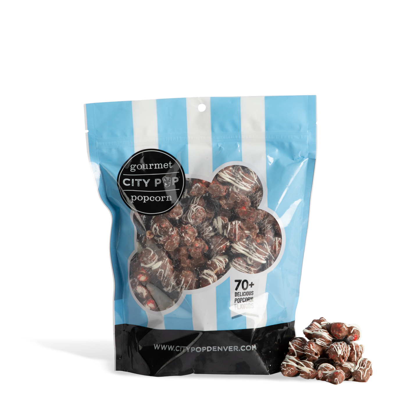 City Pop Chocolate Covered Strawberry Popcorn Bag With Kernel