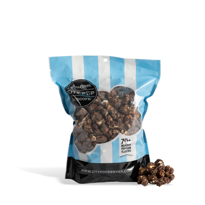 City Pop Dark Chocolate Popcorn Bag With Kernel