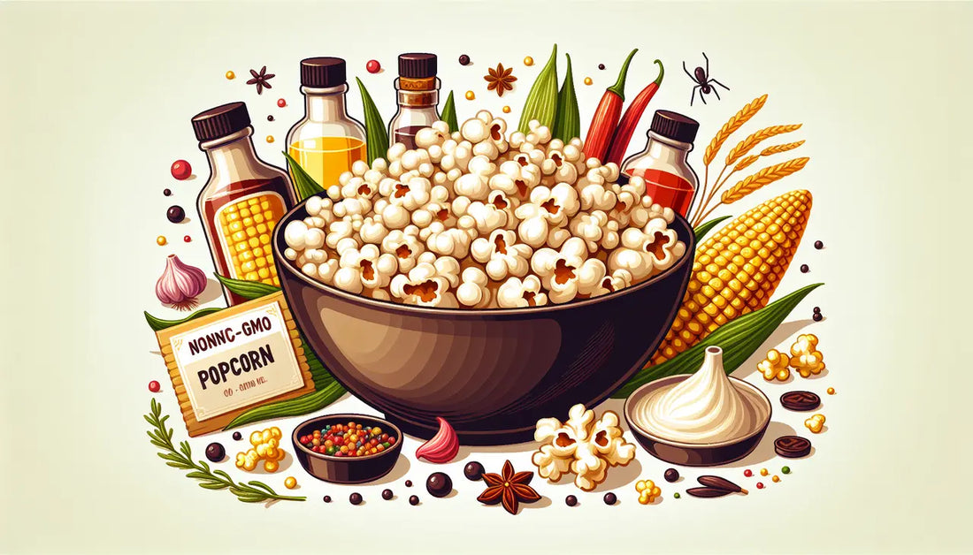 How Is Gourmet Flavored Popcorn Made with Non-GMO Kernels?