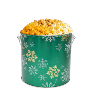 Snowfall 1 Gallon Popcorn Tin