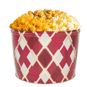Gift Wrap 2 Gallon Popcorn Tin
