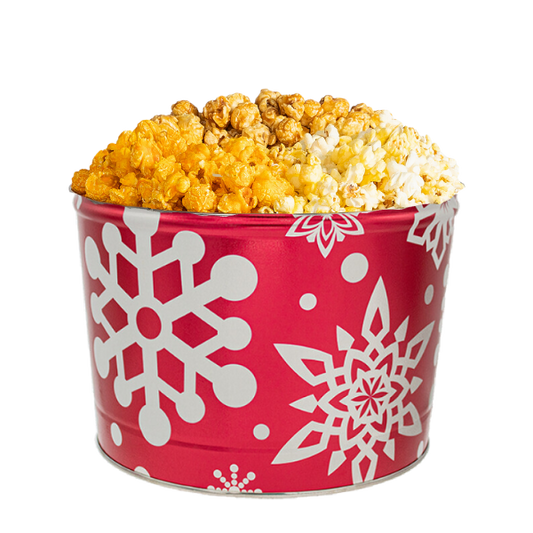 Let it Snow 2 Gallon Holiday Popcorn Tin