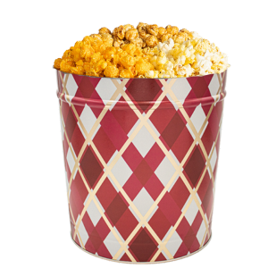 Gift Wrap 3.5 Gallon Popcorn Tin