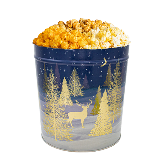 3.5 Gallon Holiday Popcorn Tin