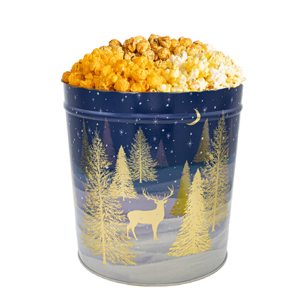 3.5 Gallon Holiday Popcorn Tin