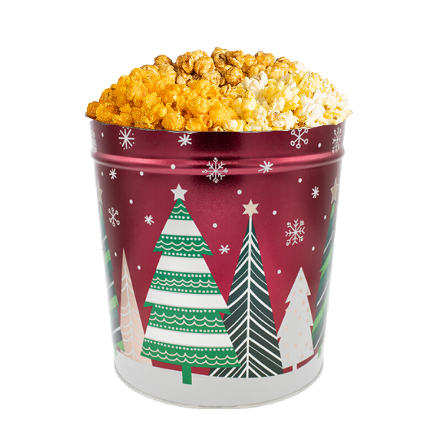 6.5 Gallon Holiday Popcorn Tin