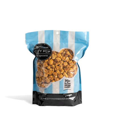 City Pop Caramel Macadamia Nut Popcorn Bag