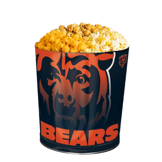 Chicago Bear Popcorn Tins