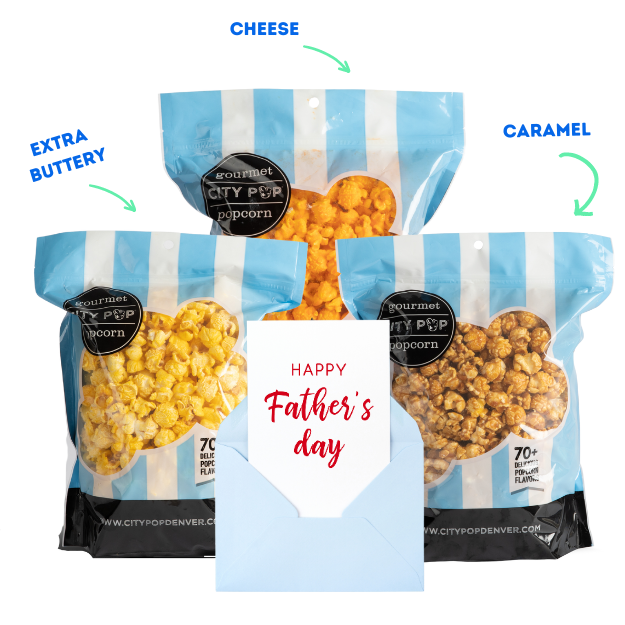 City Pop Father's Day Popcorn Gift Box