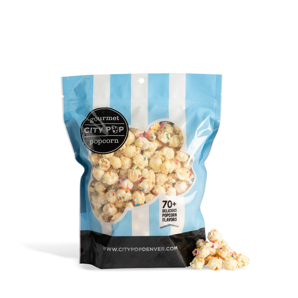 City Pop Birthday Cake Popcorn Bag With Kernel