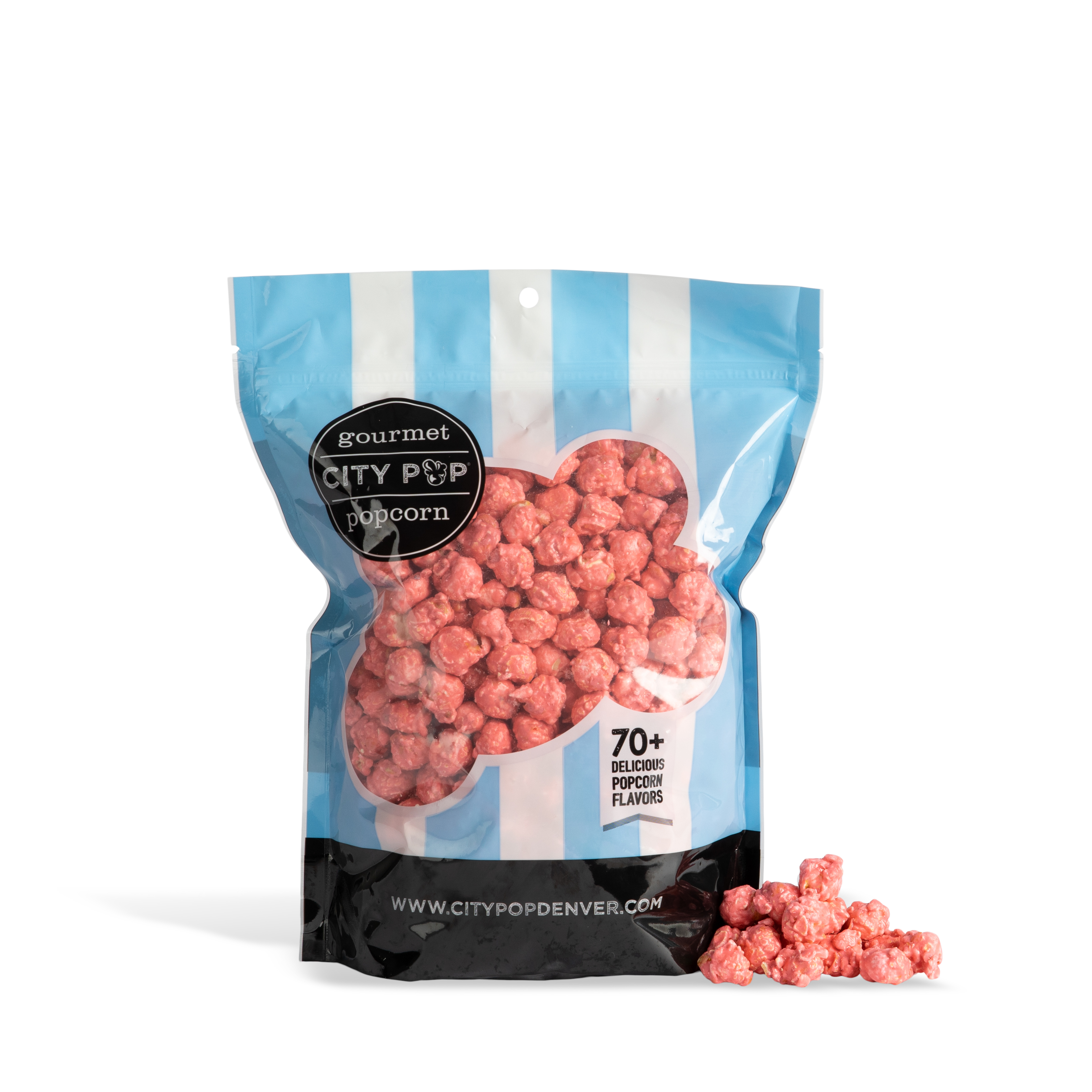 City Pop Bubble Gum Popcorn Bag With Kernel