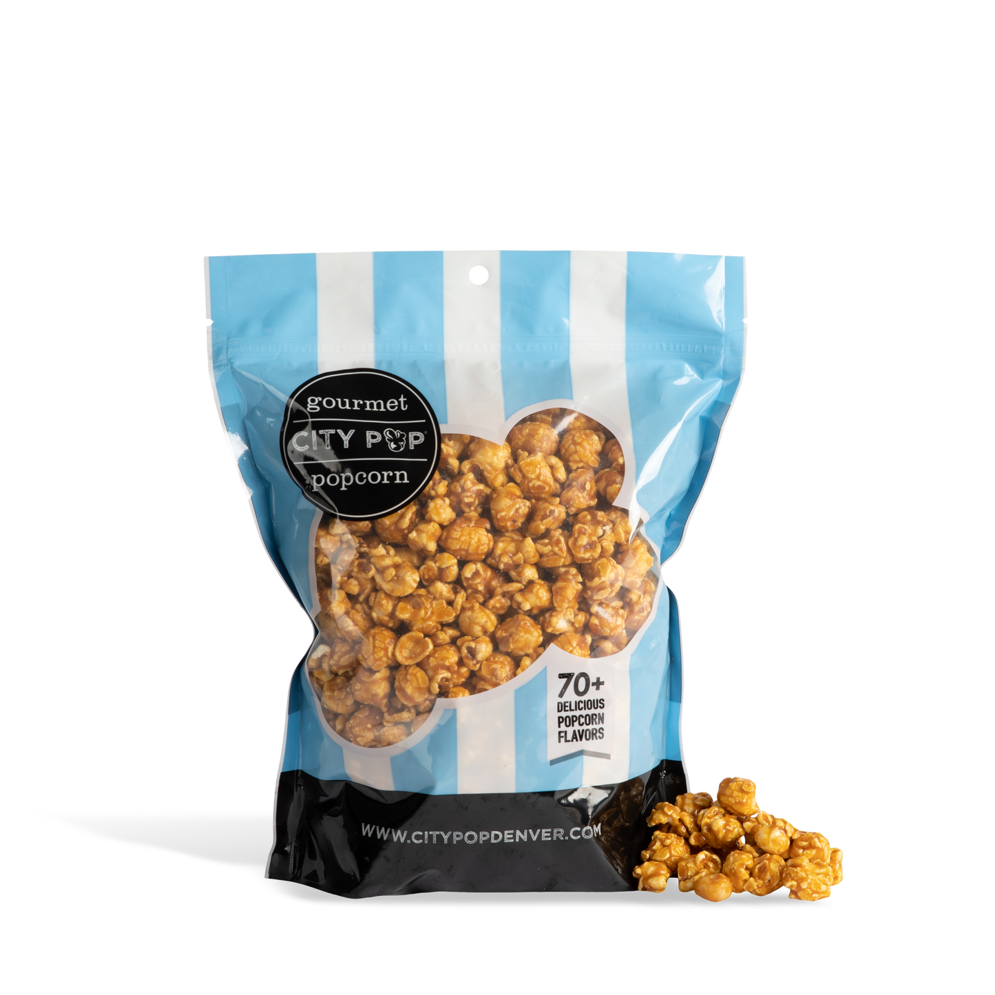 City Pop Caramel Macadamia Nut Popcorn Bag With Kernel