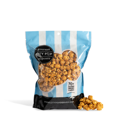 City Pop Caramel Macadamia Nut Popcorn Bag With Kernel