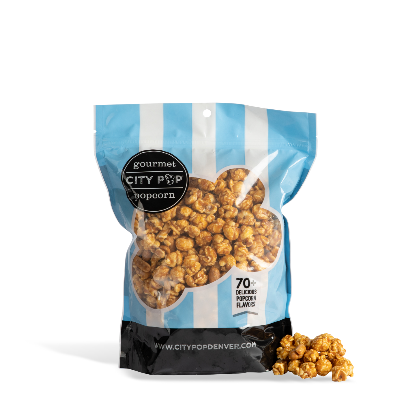 City Pop Caramel Peanut Popcorn Bag With Kernel