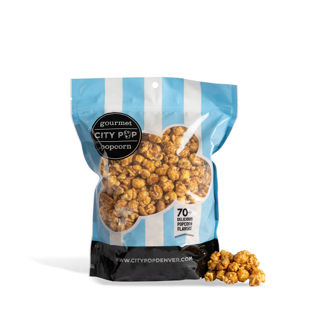 City Pop Caramel Peanut Popcorn Bag With Kernel