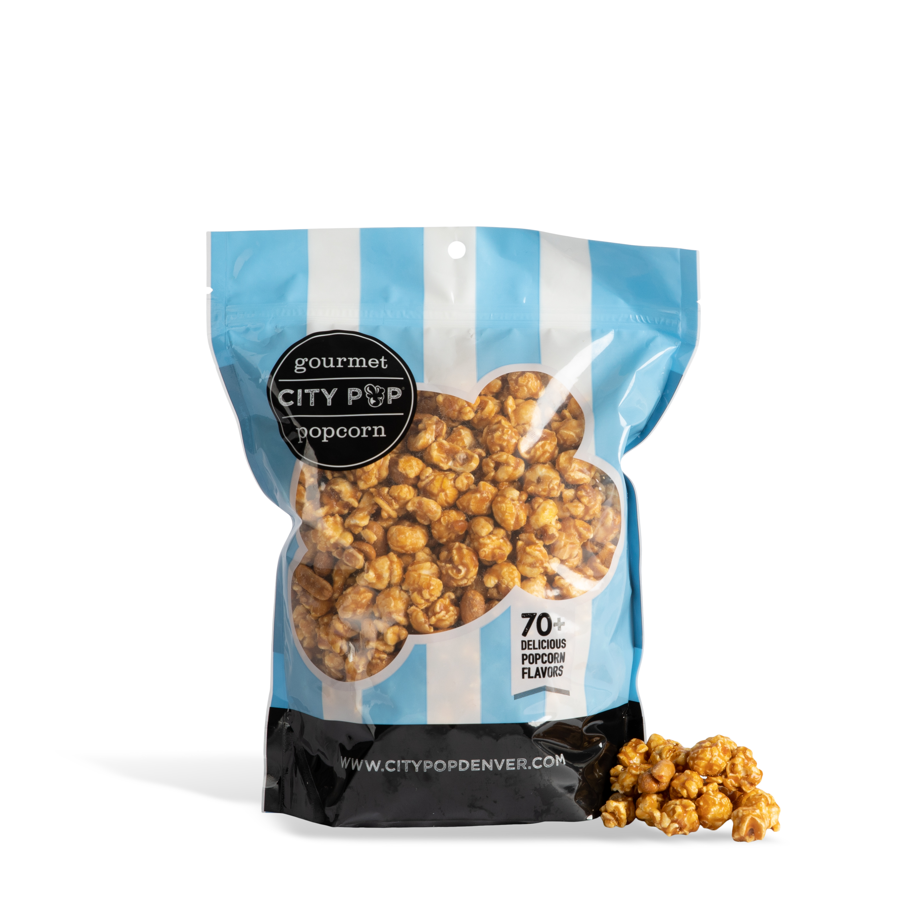 City Pop Caramel Peanut Popcorn Bag With Kernel