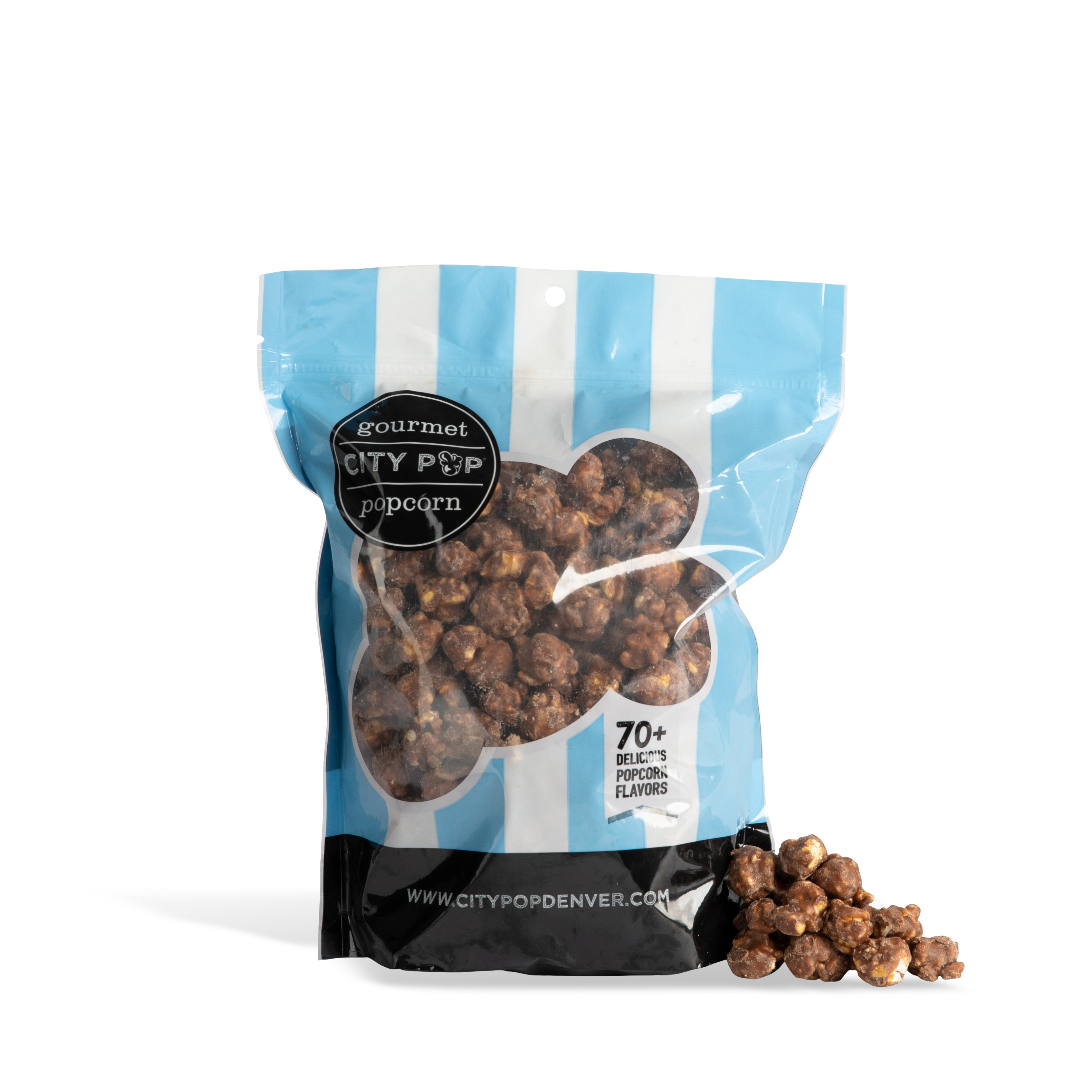 City Pop Chocolate Popcorn Bag With Kernel