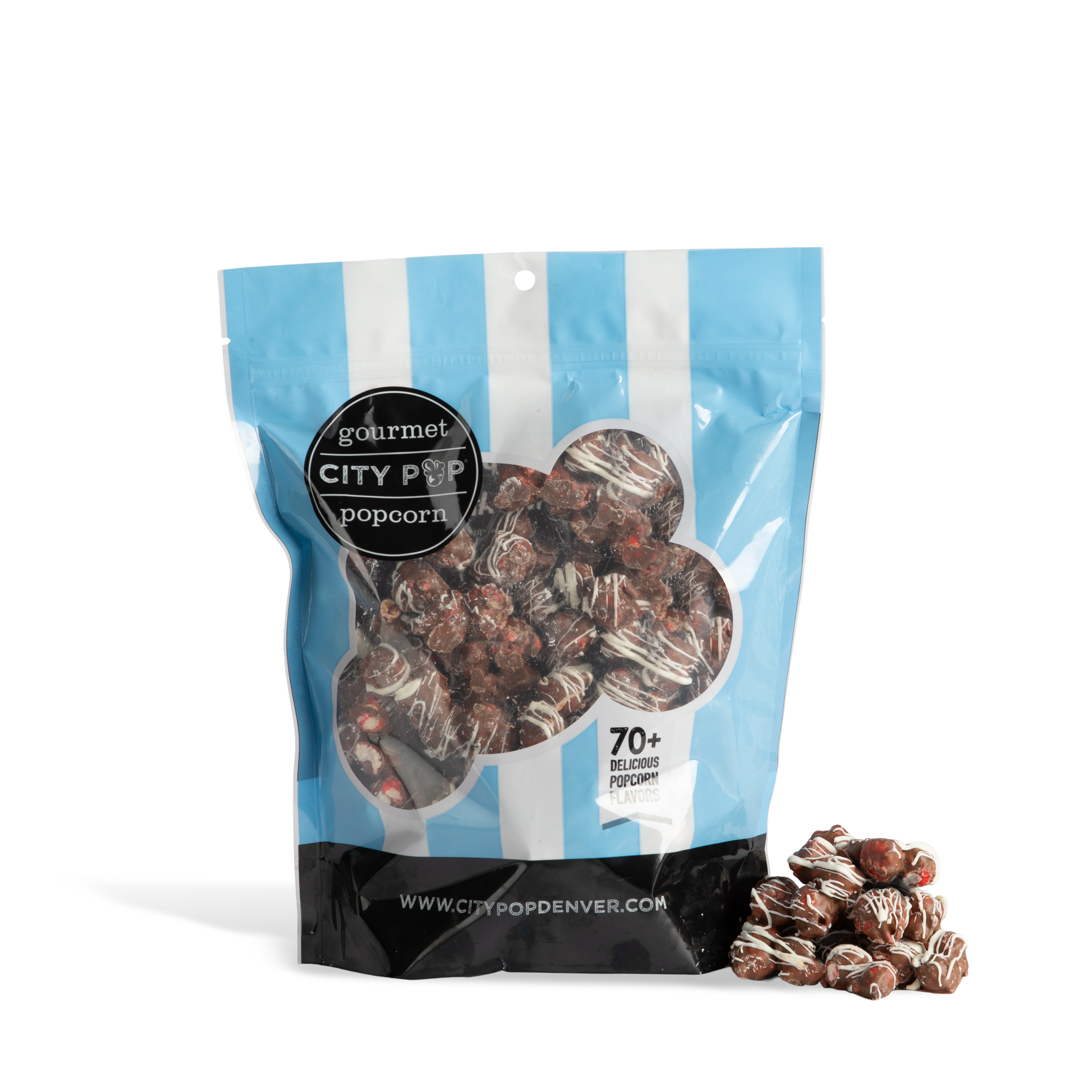 City Pop Chocolate Covered Strawberry Popcorn Bag With Kernel