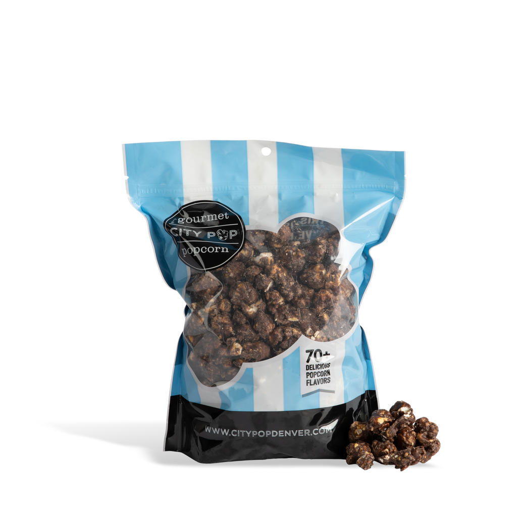 City Pop Dark Chocolate Popcorn Bag With Kernel