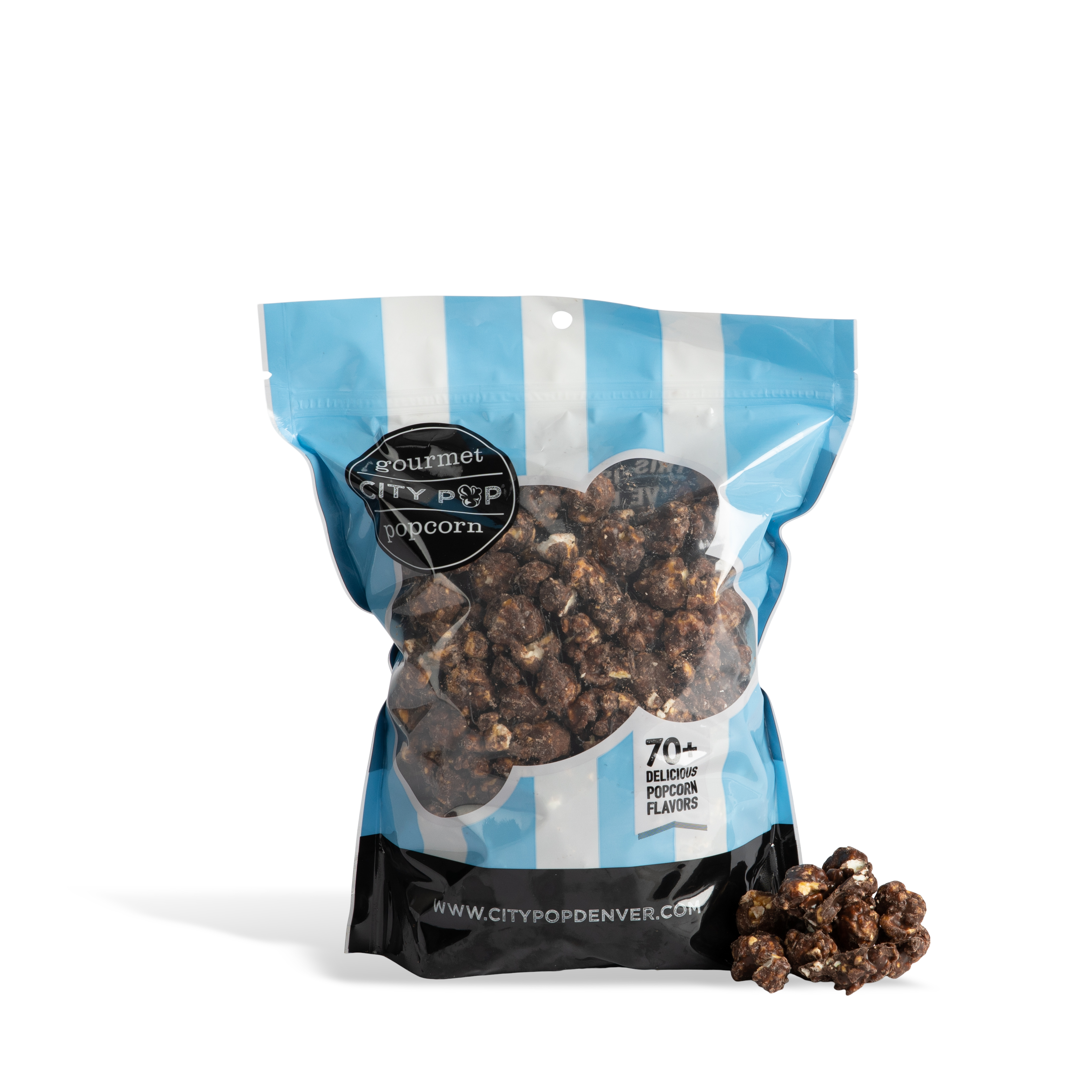 City Pop Dark Chocolate Popcorn Bag With Kernel