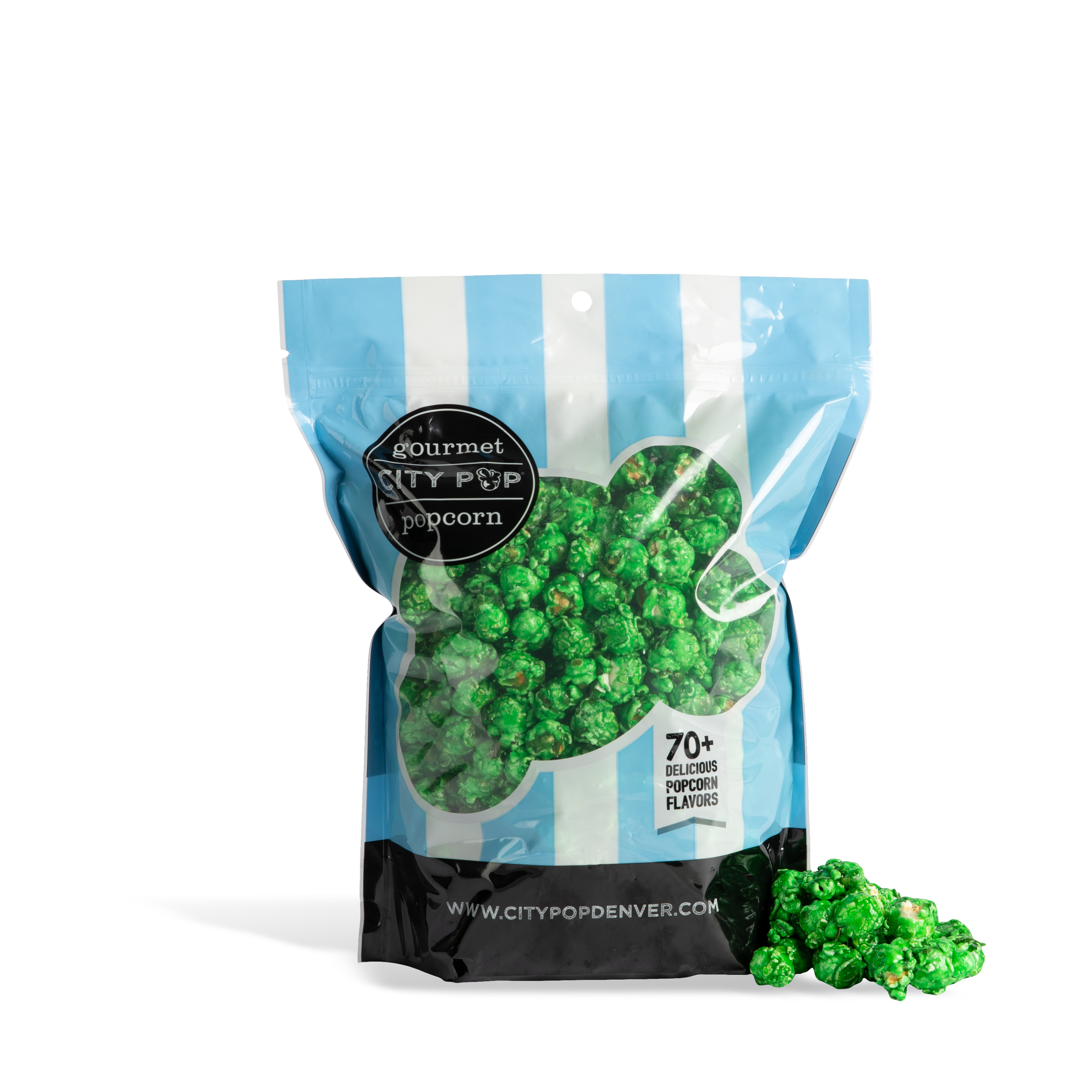 City Pop Green Apple Popcorn Bag With Kernel