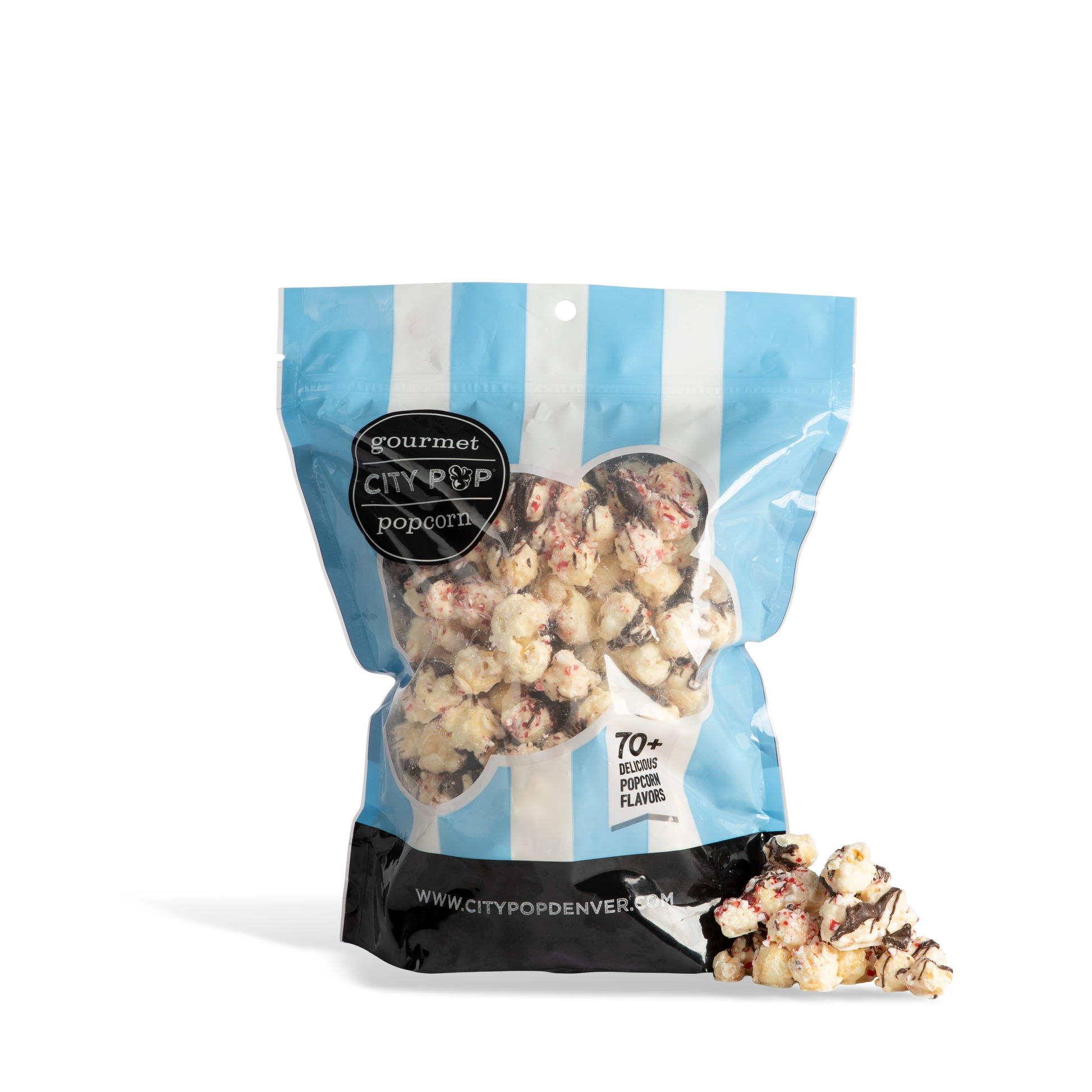 City Pop Peppermint Bark Popcorn Bag With Kernel