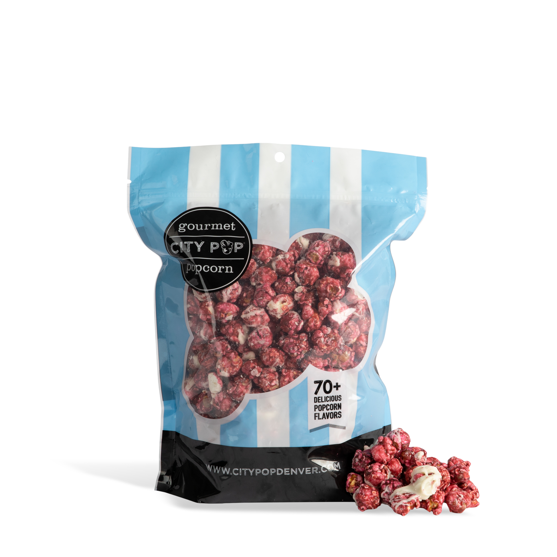 City Pop Red Velvet Popcorn Bag With Kernel