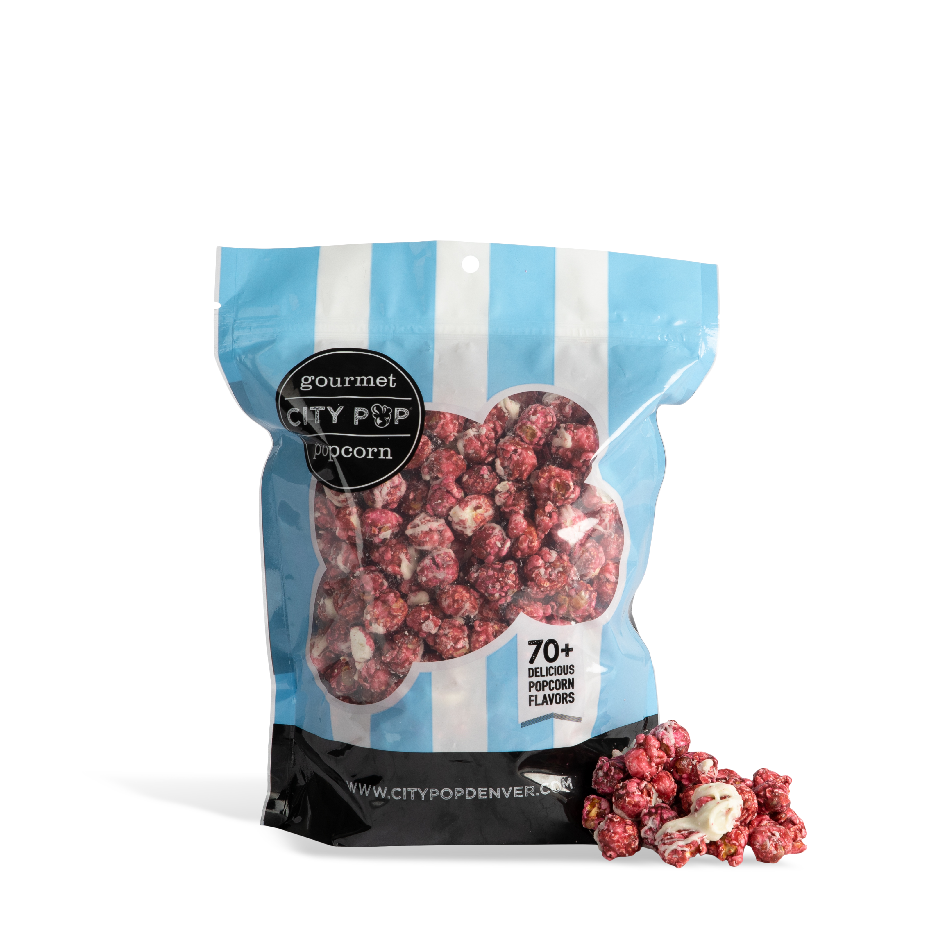 City Pop Red Velvet Popcorn Bag With Kernel