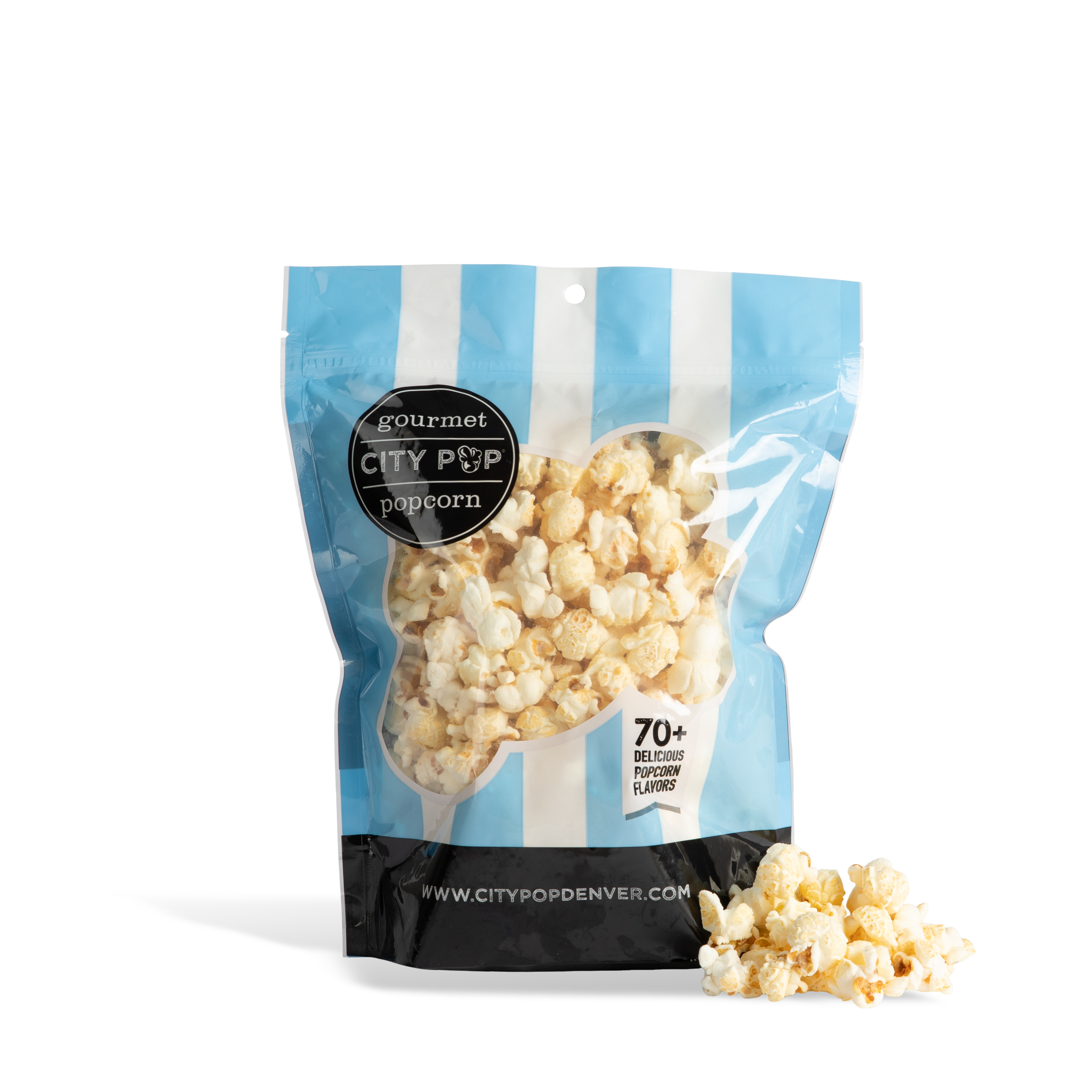 City Pop Salt & Vinegar Popcorn Bag With Kernel