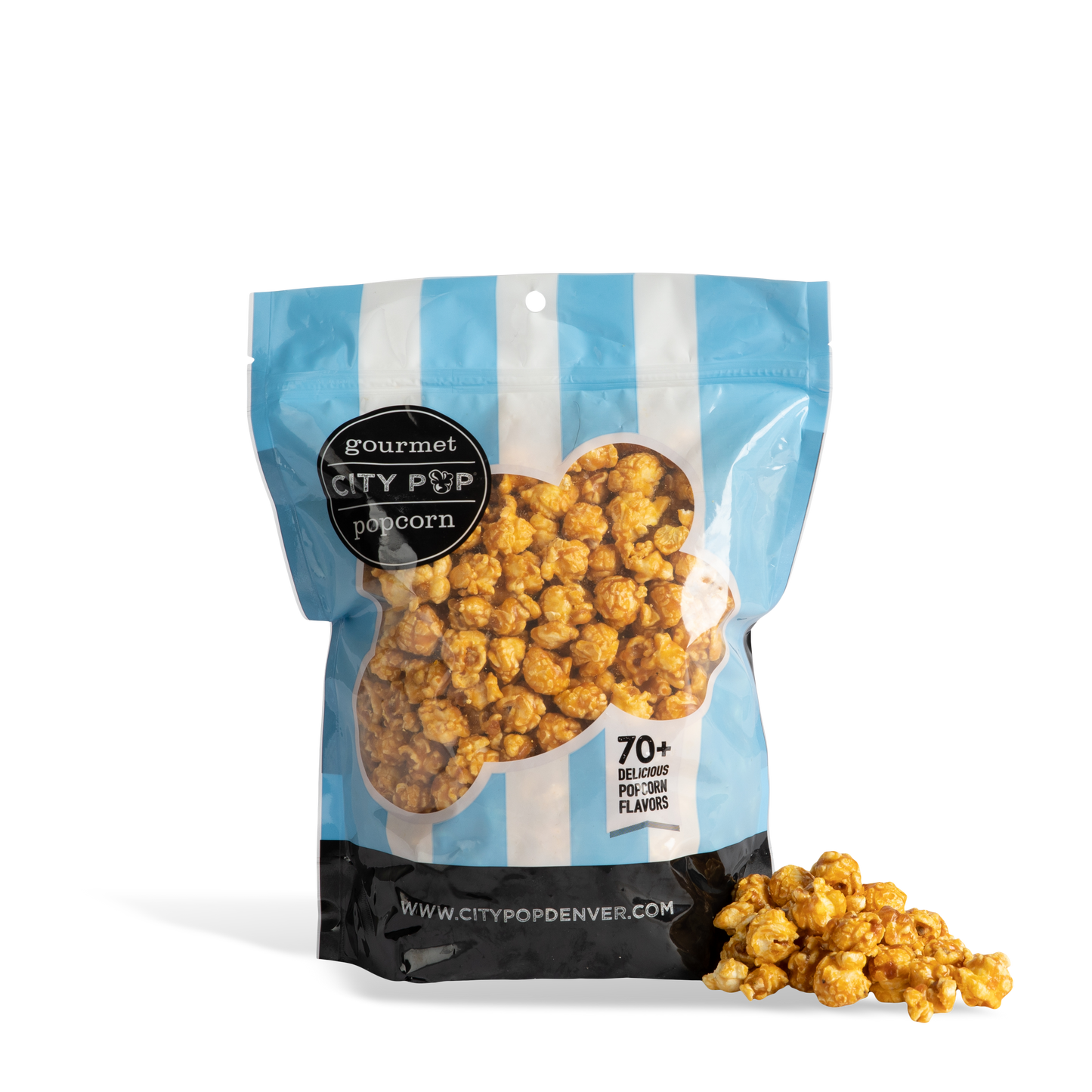 City Pop Sea Salt Caramel Popcorn Bag With Kernel