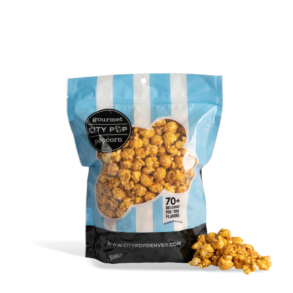 City Pop Sea Salt Caramel Popcorn Bag With Kernel