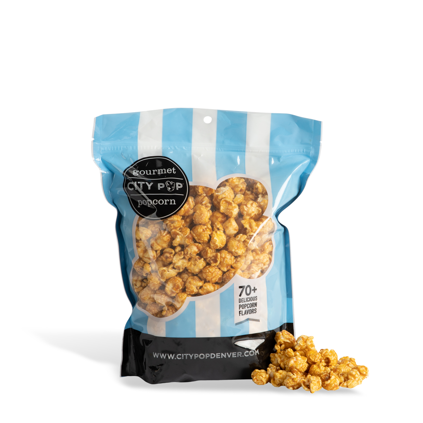 City Pop Toffee Popcorn Bag With Kernel