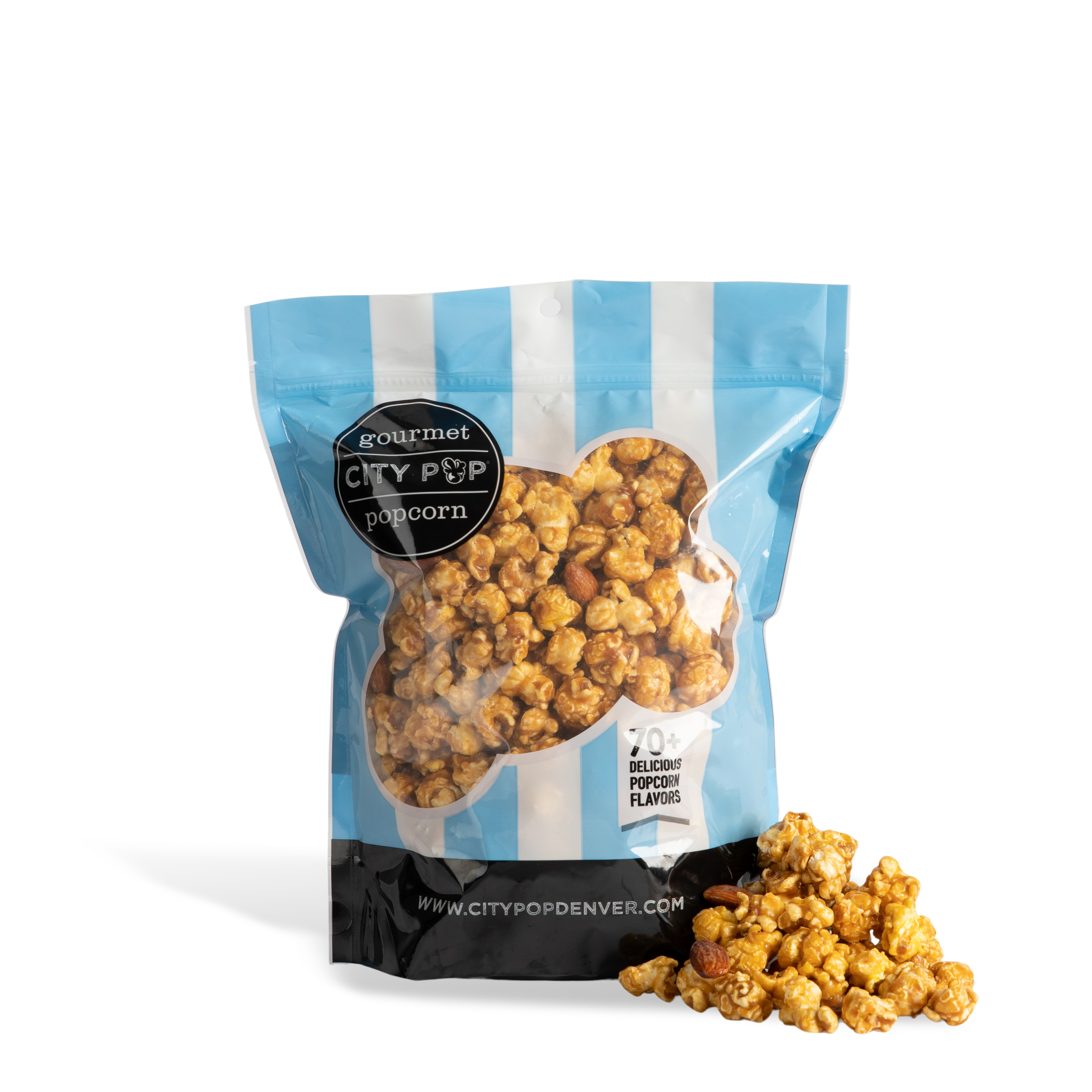 City Pop Toffee Almond Popcorn Bag With Kernel